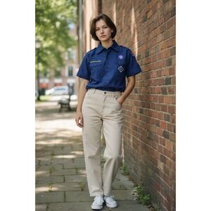 Boys Scouts of America Uniform Shirt Youth Large Blue‎ Bobcat Cub Scout